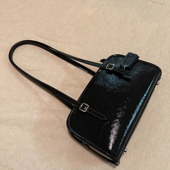 Coach Patent Leather Swing Zip Bag - Picture 3 of 10